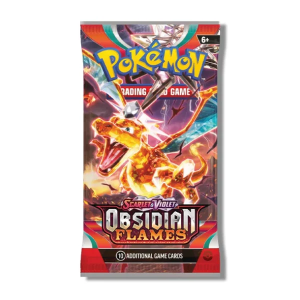 Pokémon TCG, Obsidian Flames, Booster Box, 36 packs, sealed Japanese packs, rare Pokémon cards, collector box, competitive gameplay