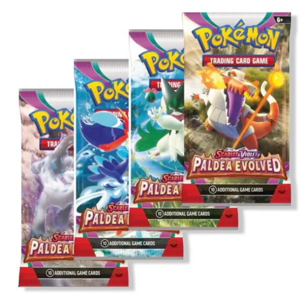 Pokémon TCG, Paldea Evolved, Booster Box, 36 packs, sealed Japanese packs, rare Pokémon cards, collector box, competitive gameplay