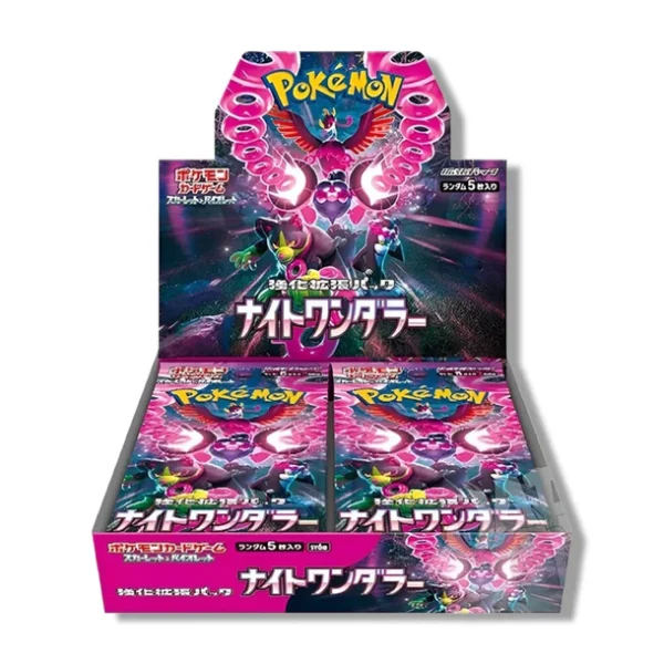 Pokémon TCG, Night Wanderer, Booster Box JP, 30 packs, Japanese Pokémon cards, sealed booster box, rare Pokémon cards, collector box