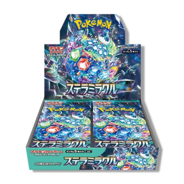 PokemonTCGStellarMiracle-BoosterBox_30Packs_JP Pokémon TCG, Stellar Miracle, Booster Box JP, 30 packs, Japanese Pokémon cards, sealed booster box, rare Pokémon cards, collector box