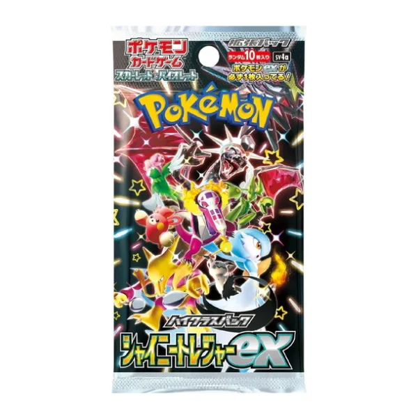 Pokémon TCG, Shiny Treasure ex, Booster Box JP, 10 packs, rare Shiny Pokémon, Japanese cards, sealed booster box, collector’s edition