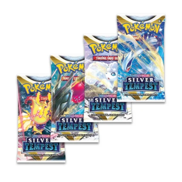 Pokémon TCG, Silver Tempest, Booster Display Box, 36 packs, rare Pokémon cards, competitive gameplay, sealed packs, collector’s edition
