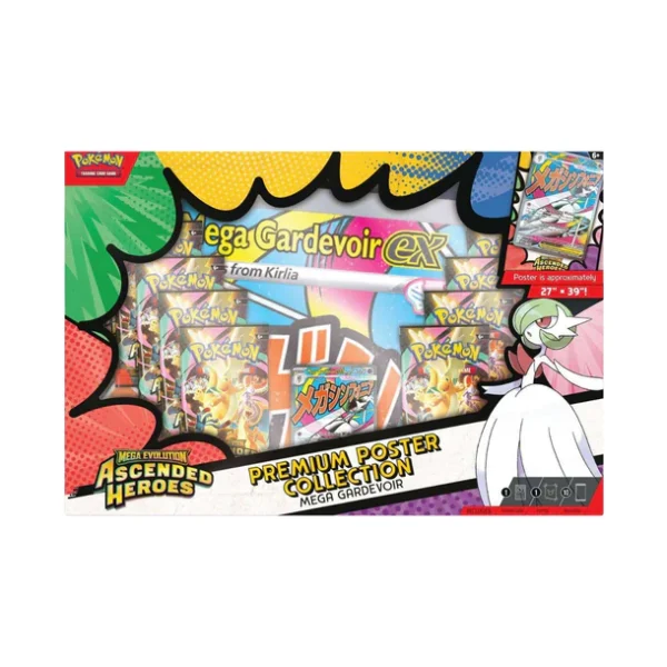Pokemon TCG, Poster Collection, Mega Gardevoir, Ascended Heroes, Pokemon Booster Packs, Promo Card, Pokemon Collectibles, Trading Card Game, Pokemon Center TCG