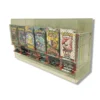Acrylic card display, 6 slot card dispenser, TCG booster display, Pokemon card display, MTG card organizer, Yu-Gi-Oh card display, trading card collector, booster pack holder, retail card display, Pokemoncenter TCG, trading card accessory