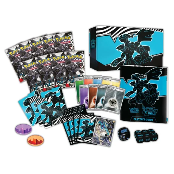 BlackBolt (3) Pokemon TCG: Black Bolt & White Flare – 2 Elite Trainer Boxes + 2 Acrylic Cases Bundle