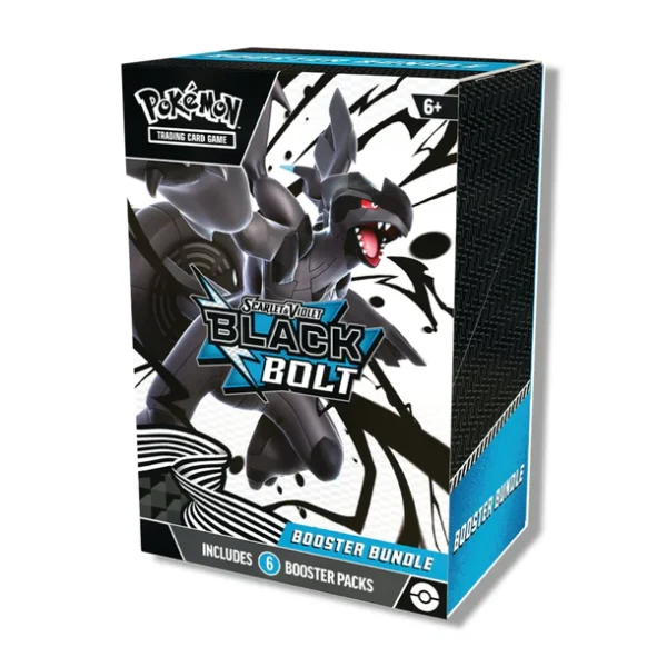 Pokémon Center TCG, Black Bolt Booster Bundle, Black Bolt Promo Card, Scarlet & Violet Black Bolt, Booster Packs, Pokémon TCG Live Code, Collectible TCG Product, Foil Promo Card, Pokémon Cards Expansion.