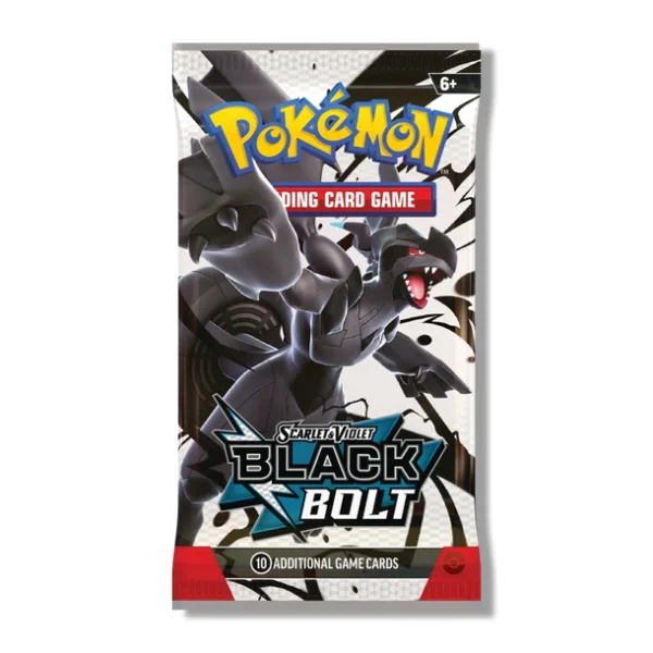 Pokémon Center TCG, Black Bolt Booster Bundle, Black Bolt Promo Card, Scarlet & Violet Black Bolt, Booster Packs, Pokémon TCG Live Code, Collectible TCG Product, Foil Promo Card, Pokémon Cards Expansion.