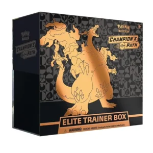 Get the Pokémon Center TCG Champion’s Path Elite Trainer Box with 10 Champion’s Path booster packs, Charizard V promo, themed sleeves, dice, markers & more. Get the Pokémon Center TCG Champion’s Path Elite Trainer Box with 10 Champion’s Path booster packs, Charizard V promo, themed sleeves, dice, markers & more.
