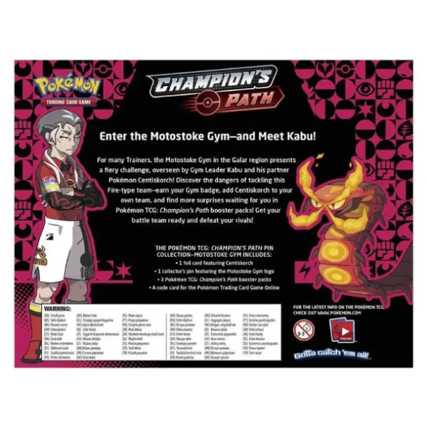 ChampionsPath_5 Champions Path Pin Collection Motostoke Gym | Pokémon TCG