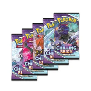 Pokemon Center TCG, Chilling Reign Booster Pack, Pokémon TCG Live Code, Sealed Booster Pack, Collectible Cards, Energy Card, Trainer Cards. (2) Pokemon Center TCG, Chilling Reign Booster Pack, Pokémon TCG Live Code, Sealed Booster Pack, Collectible Cards, Energy Card, Trainer Cards.