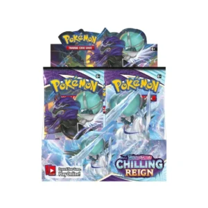 Pokemon TCG, Chilling Reign, Booster Box, 36 Packs, Tera Pokémon, Rare Pokémon, Ultra-Rare Pokémon, Trading Card Game, Pokemon Center TCG Pokémon TCG: Chilling Reign – Booster Box