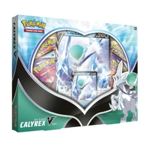 Pokemon TCG, Chilling Reign, Ice Rider Calyrex V, Collector Box, Booster Packs, Promo Pokémon Card, Oversized Card, Rare Pokémon, Ultra-Rare Pokémon, Trading Card Game, Pokemon Center TCG