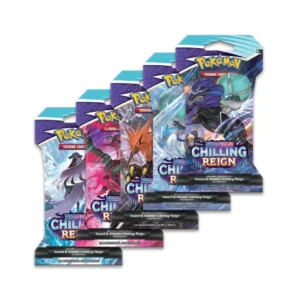 Pokemon Center TCG, Chilling Reign Sleeved Booster Pack, Pokémon TCG Live Code, Sealed Sleeved Booster, Collectible Cards, Energy Card, Trainer Cards. Pokemon Center TCG, Chilling Reign Sleeved Booster Pack, Pokémon TCG Live Code, Sealed Sleeved Booster, Collectible Cards, Energy Card, Trainer Cards.