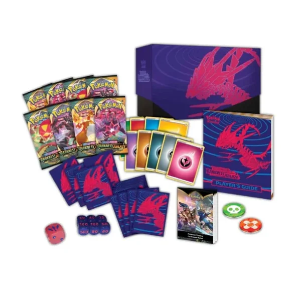 Pokémon Center TCG, Darkness Ablaze Elite Box, Eternatus Sleeves, Sword & Shield Expansion, Pokémon TCG Accessories, Booster Packs Darkness Ablaze, Energy Cards, Collector Storage Box, Pokémon V and VMAX, TCG Online Code