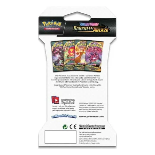 DarknessAblaze_20 Pokemon Center TCG Darkness Ablaze Sleeved Booster Pack