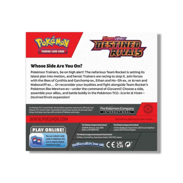 Pokemon TCG: Destined Rivals – Booster Box + Acrylic Display Case Bundle