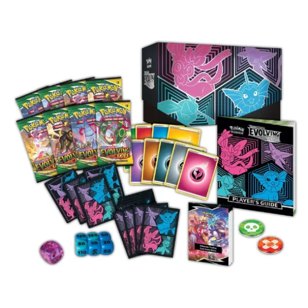 Pokémon Center TCG, Evolving Skies Elite Box, Sword & Shield Evolving Skies, Eeveelutions Sleeves, Booster Packs Evolving Skies, Collector Pin, Metallic Coin, Pokémon TCG Accessories, Energy Cards, Dice & Markers, TCG Live Code, Exclusive Pokémon Center Content Pokémon Center TCG, Evolving Skies Elite Box, Sword & Shield Evolving Skies, Eeveelutions Sleeves, Booster Packs Evolving Skies, Collector Pin, Metallic Coin, Pokémon TCG Accessories, Energy Cards, Dice & Markers, TCG Live Code, Exclusive Pokémon Center Content