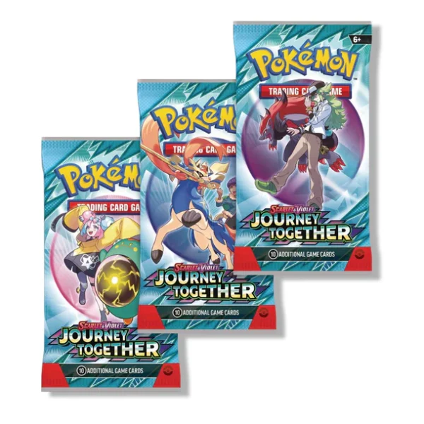 Journey_Together_3pk_Blister_3 Pokémon TCG: Journey Together – 3-Pack Blister