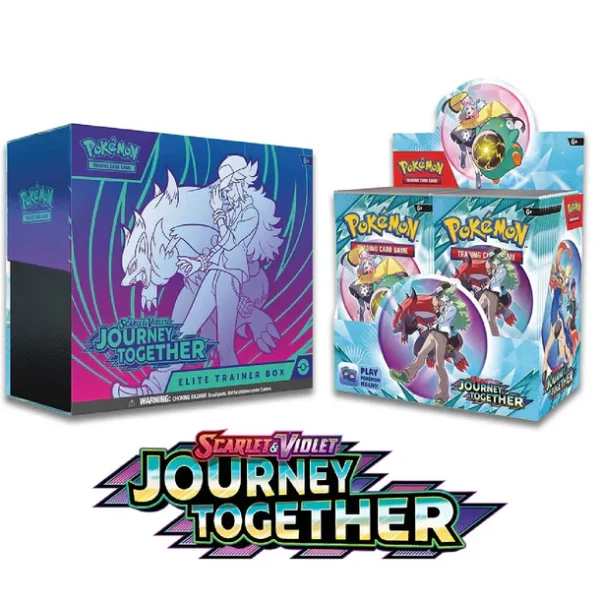 Journey Together Booster Box + Elite Trainer Box Pokémon TCG sealed bundle Pokemon Journey Together bundle promo cards, booster packs, and trainer box