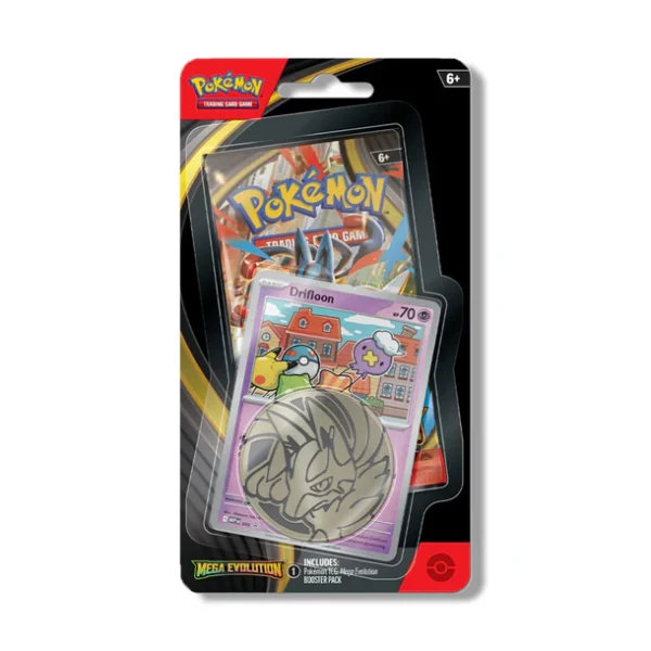 Pokemon Center TCG, Mega Evolution Base 1‑Pack Blister, Pokémon TCG Live Code, Sealed Booster Pack, Collectible Cards, Energy Card, Trainer Cards.