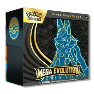 Pokemon TCG, Elite Trainer Box, Mega Evolution Base, Lucario ETB, Pokemon Booster Packs, Pokemon Cards, Pokemon Collectibles, Trading Card Game, Pokemon Center TCG