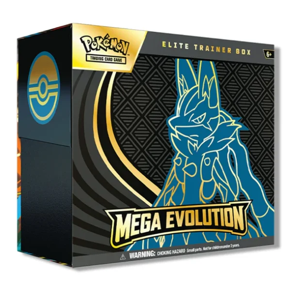 Pokemon TCG, Elite Trainer Box, Mega Evolution Base, Lucario ETB, Pokemon Booster Packs, Pokemon Cards, Pokemon Collectibles, Trading Card Game, Pokemon Center TCG