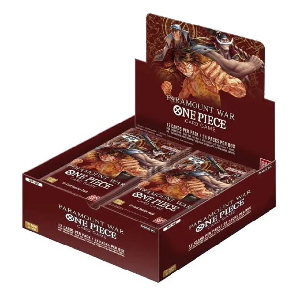One Piece Card Game, OP-02 Booster Box, Paramount War, Japanese TCG Cards, Bandai One Piece Cards, Booster Packs, Rare One Piece Cards, Alternate Art Cards, Pokemon Center TCG, One Piece Collectibles