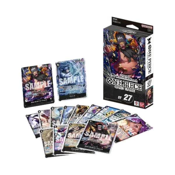 OnePieceCardGamebooster_53_fc90545f-5f75-4616-9688-08ed90217ed0 One Piece Card Game, ST-27 BLACK Marshall D. Teach, One Piece Starter Deck, Japanese TCG Cards, Bandai One Piece Cards, Anime Trading Cards, One Piece Collectibles, TCG Decks, Pokemon Center TCG, Leader Cards
