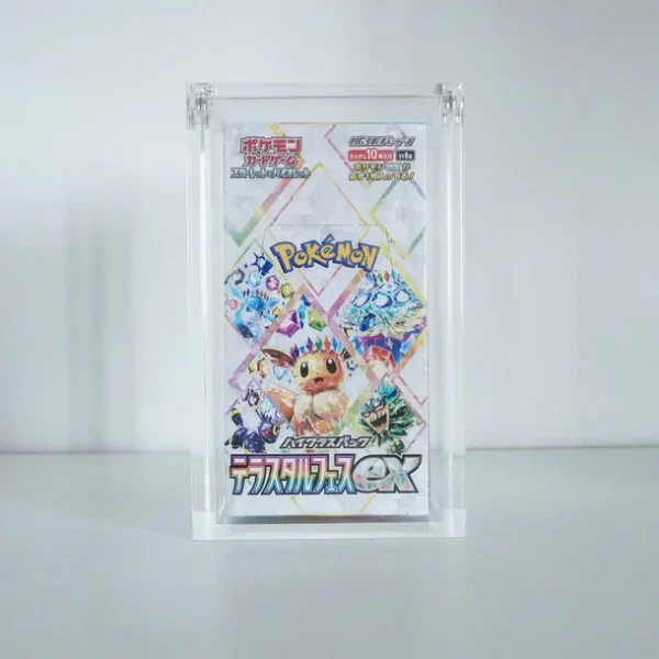 One_piec_eop-11_banner_-6 Acrylic booster box case, Japanese booster box display, Pokémon high class box protector, TCG display case, UV acrylic case, magnetic lid case, trading card accessory, Pokemon collectors, Pokemoncenter TCG.