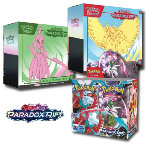 Paradox Rift booster box with 2 Elite Trainer Boxes Pokemon TCG sealed bundle Paradox Rift booster box with 2 Elite Trainer Boxes Pokemon TCG sealed bundle