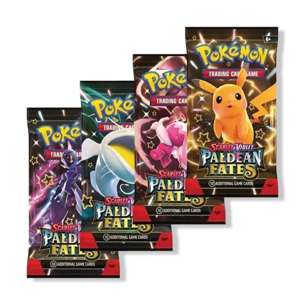 Pokemon TCG, Paldean Fates, Pokemon booster pack, Scarlet and Violet Pokemon cards, Pokemon trading cards, Pokemon collectors, Pokemon card packs, Pokemon ex cards, Pokemon VSTAR, Pokemon illustration rare, Pokemoncenter TCG, Pokemon expansion set