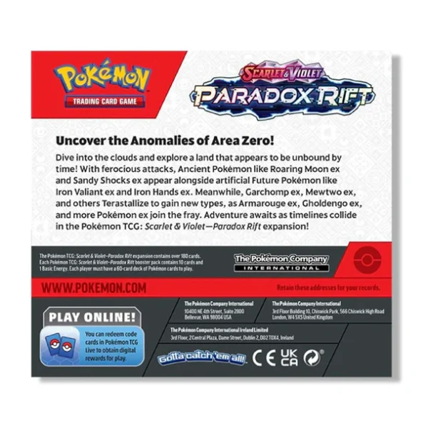 Pokemon TCG: Paradox Rift – Booster Box (36 Packs)