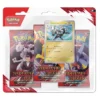 Pokémon TCG, Destined Rivals 3‑Pack Blister, Scarlet & Violet Expansion, Booster Packs, Promo Card Kangaskhan, Promo Card Zebstrika, Pokémon TCG Live Code, Collectible TCG Product, SV10 Set, Pokémon Cards Expansion