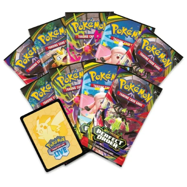 Pokemontcgperfectorder_8a54ad96-aba4-4234-9f73-33c448374985 (1) Pokémon Center TCG, Perfect Order ETB, Mega Evolution Expansion, Tyrunt Promo, Booster Packs Perfect Order, TCG Accessories, Collector Box, Pokémon TCG Live Code, Energy Cards, Player Guide.