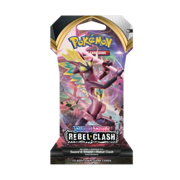 Pokemon Center TCG, Rebel Clash Sleeved Booster Pack, Pokémon TCG Live Code, Sealed Sleeved Booster, Collectible Cards, Energy Card, Trainer Cards. Pokemon Center TCG, Rebel Clash Sleeved Booster Pack, Pokémon TCG Live Code, Sealed Sleeved Booster, Collectible Cards, Energy Card, Trainer Cards.