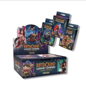 Riftbound TCG, League of Legends Card Game, Riftbound Origins Booster Box, Champion Deck Bundle, League of Legends Trading Card Game, TCG Starter Bundle, Booster Packs, Pokemon Center TCG