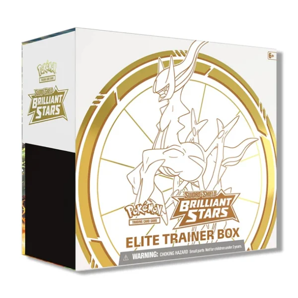 Pokémon Center TCG, Brilliant Stars Elite Trainer Box, Sword & Shield Brilliant Stars, Arceus Card Sleeves, Metallic Coin, Deck Box Exclusive, Booster Packs Brilliant Stars, Collector Pokémon Box, Competitive TCG Set, Pokémon Energy Cards, Dice & Markers, Pokémon TCG Live Code, Premium Elite Trainer Box