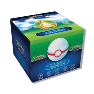 SWSHPokemonGODragoniteDeckHolder1 (1) Pokemon TCG, Pokemon GO, Premier Deck Holder Collection, Dragonite VSTAR, Card Sleeves, Promo Card, Collector Pin, Deck Protection, Tournament Ready, Trading Card Game, Collectors, Pokemon Center TCG