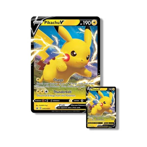 SWSHShinningFatesPikachuVcollection2 Pokémon TCG Pikachu V, Shining Fates booster packs, Pikachu promo card, Pokémon TCG Sword & Shield