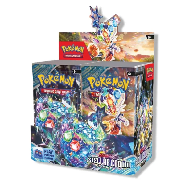 Stellar Crown booster box and elite trainer box bundle Pokemon TCG sealed product