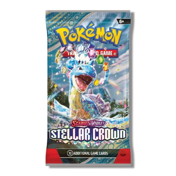 Pokemon Center TCG, Stellar Crown Half Booster Box, Pokémon TCG Live Code, Sealed Booster Packs, Collectible Cards, Energy Card, Trainer Cards. Pokemon Center TCG, Stellar Crown Half Booster Box, Pokémon TCG Live Code, Sealed Booster Packs, Collectible Cards, Energy Card, Trainer Cards.