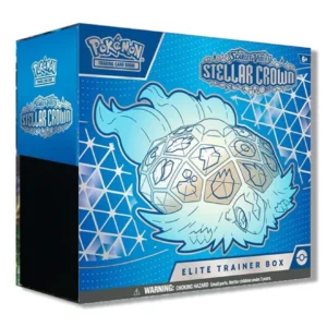 Pokemon TCG, Stellar Crown, Elite Trainer Box, 10 Boxes, Sealed Case, Rare Pokémon, Ultra-Rare Pokémon, Tera Pokémon, Trading Card Game, Pokemon Center TCG