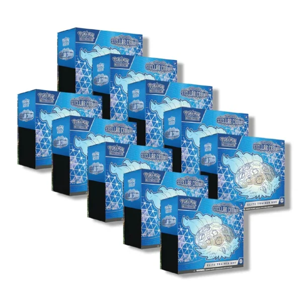 Pokémon TCG: Stellar Crown – 10x Elite Trainer Box [Sealed Case]