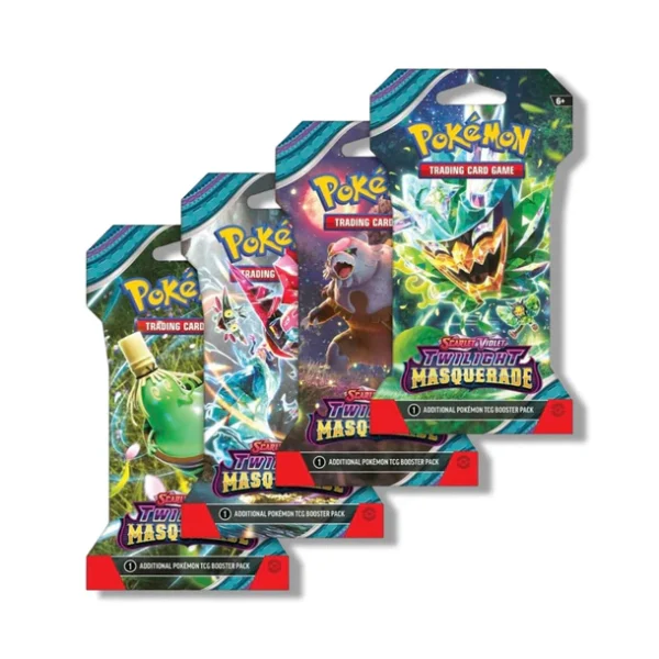 Pokemon Center TCG, Twilight Masquerade Sleeved Booster Pack, Pokémon TCG Live Code, Sealed Sleeved Booster, Collectible Cards, Trainer Cards, Tera Pokémon ex. Pokemon Center TCG, Twilight Masquerade Sleeved Booster Pack, Pokémon TCG Live Code, Sealed Sleeved Booster, Collectible Cards, Trainer Cards, Tera Pokémon ex.