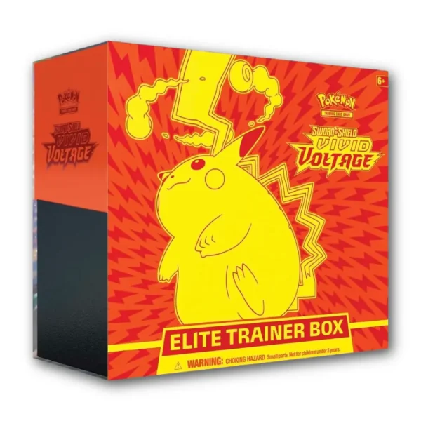 Pokémon Center TCG, Vivid Voltage Elite Box, Gigantamax Pikachu, Sword & Shield Expansion, Pokémon TCG Accessories, Energy Cards, Booster Packs Vivid Voltage, Pokémon TCG Online Code, Collector’s TCG Box, Pokémon V and VMAX Pulls