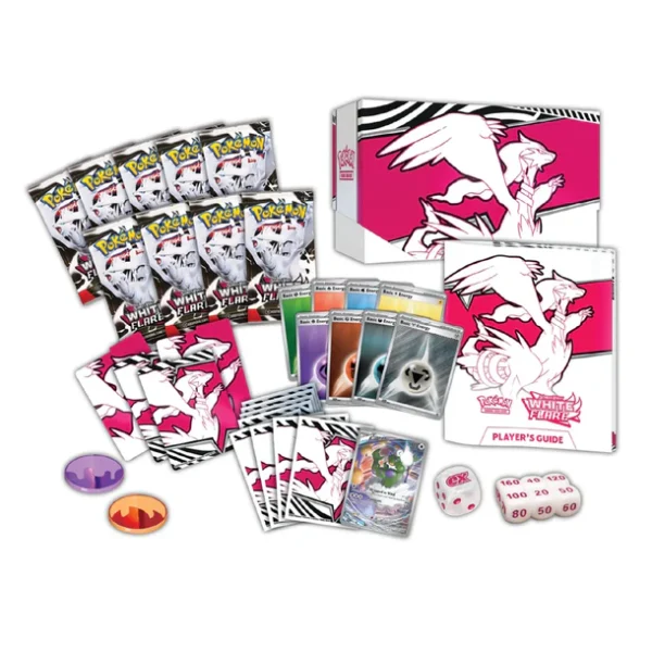 Pokemon TCG: White Flare – Elite Trainer Box + Acrylic Display Case Bundle