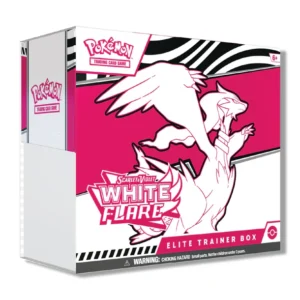 White Flare Elite Trainer Box + Acrylic Display Case Pokémon TCG sealed bundle Pokemon White Flare promo cards, storage box, and display case White Flare Elite Trainer Box + Acrylic Display Case Pokémon TCG sealed bundle Pokemon White Flare promo cards, storage box, and display case