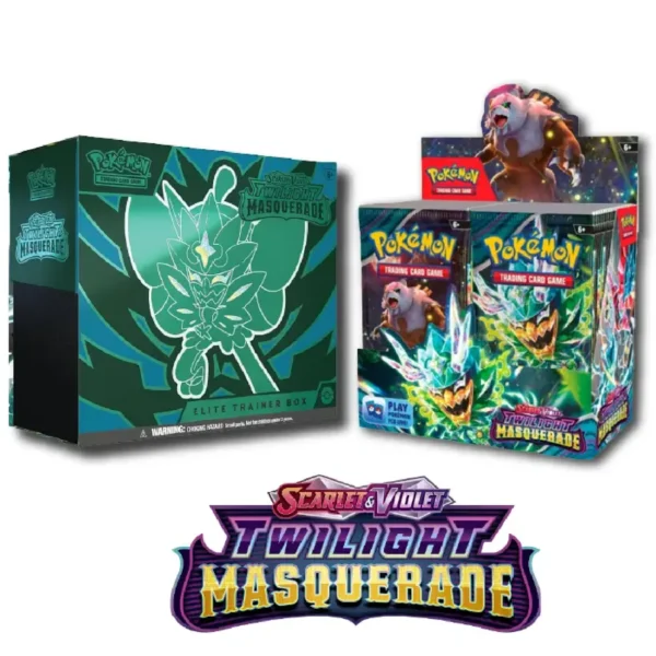 pokemontcgbundle_1 Pokemon Twilight Masquerade booster box with elite trainer box Ogerpon promo card and booster packs