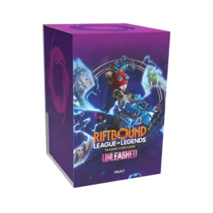 Riftbound TCG, League of Legends Card Game, Unleashed Vault, Riftbound Unleashed Set 3, Booster Packs, Runes, Token Cards, Storage Box, Pokemon Center TCG