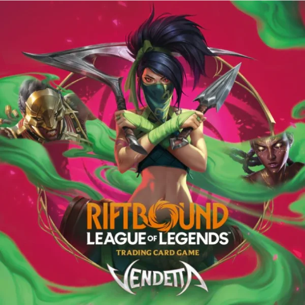 Riftbound TCG, Vendetta Booster Box, Riftbound League of Legends, Booster Packs, Alternate Art Cards, Rare Riftbound Cards, Riot Games TCG, Pokemon Center TCG